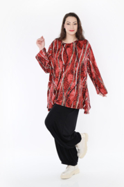 AKH oversized jersey viscose mix A-lijn tuniek apart stretch