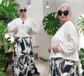 Sweet Lover oversized fijne joggingstof vest  stretch/in meerdere kleuren
