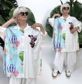 ITALIA oversized viscose blouse/hemd