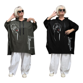 ITALIA MODA oversized katoen tuniek stretch /in meerdere kleuren