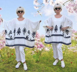 Les Freres viscose tuniek/in meerdere kleuren