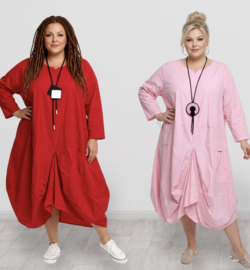 Moonshine stretch viscose A-lijn jurk apart/in meerdere kleuren