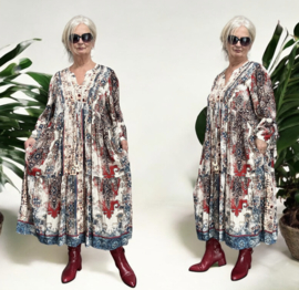 Jean Marc Philippe viscose BOHO A-lijn jurk