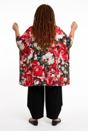 Cindy oversized viscose poncho/tuniek/wrap apart (extra groot)