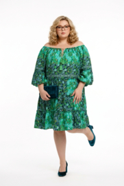 UNIDIVA polysilk A-lijn zomer jurk apart