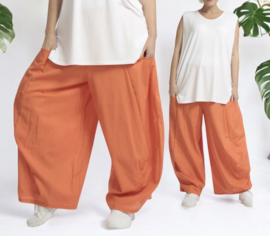 AKH viscose/linnen  A-lijn ballon broek