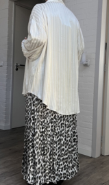 ITALIA oversized viscose A-lijn blouse/ hemd