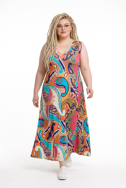 Ophilia viscose A-lijn jurk/ stretch