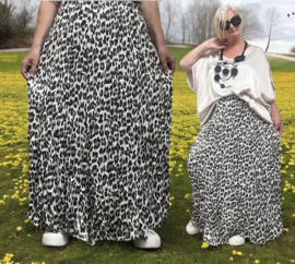 Sisi gekreukt chiffon viscose oversized rok /gevoerd /in meerdere kleuren