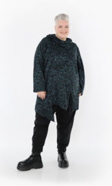 AKH winter viscose mix oversized top/tuniek met col apart stretch
