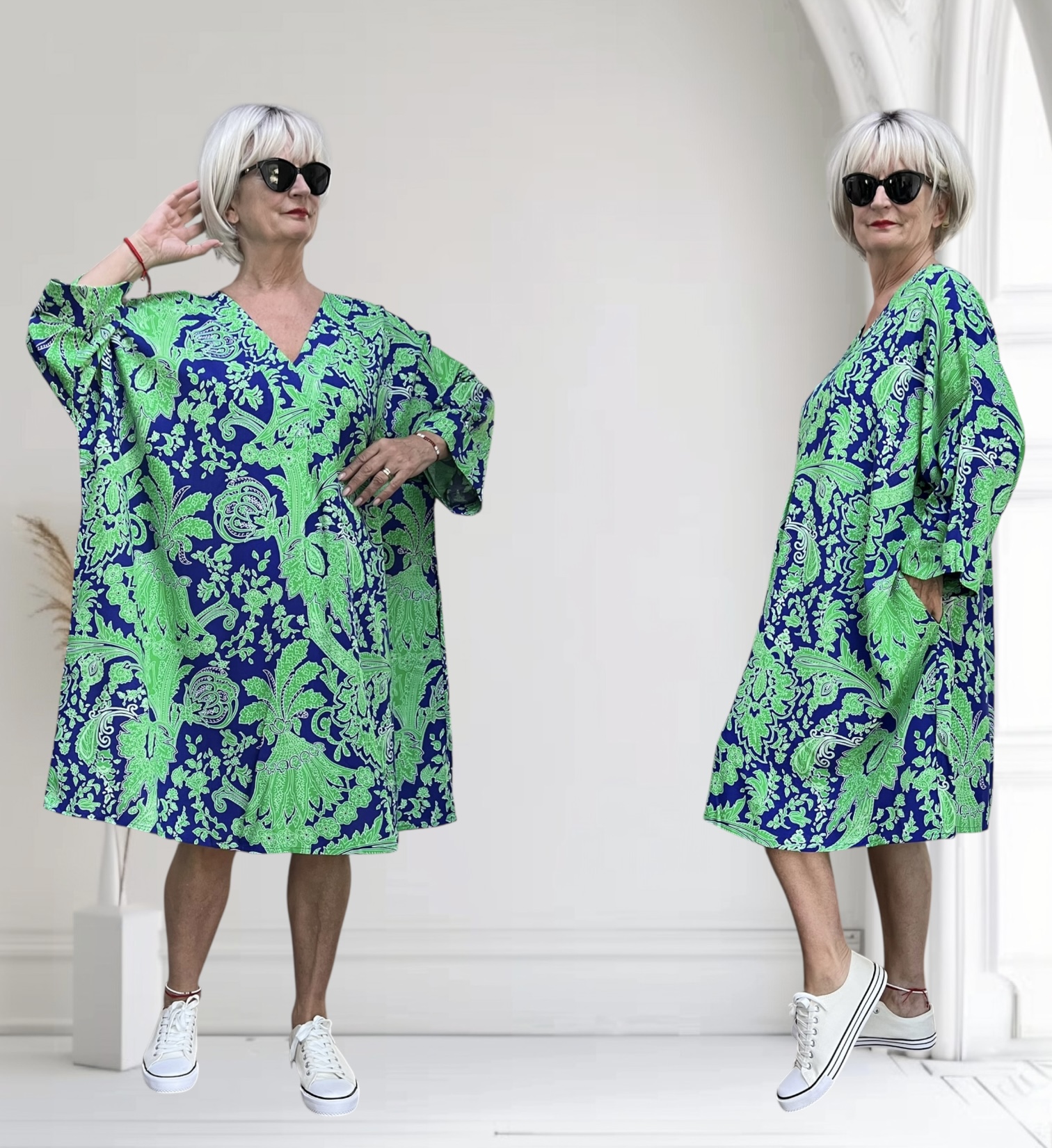 Vincenzo Allocca oversized viscose jurk/tuniek