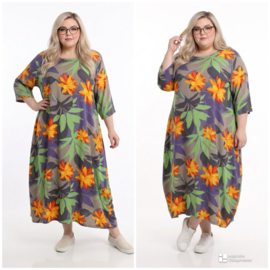 AKH oversized viscose ballon zomer jurk  apart
