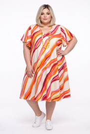 Naveed oversized viscose A-lijn jurk
