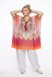 ONE OF A KIND  viscose zomer poncho/tuniek