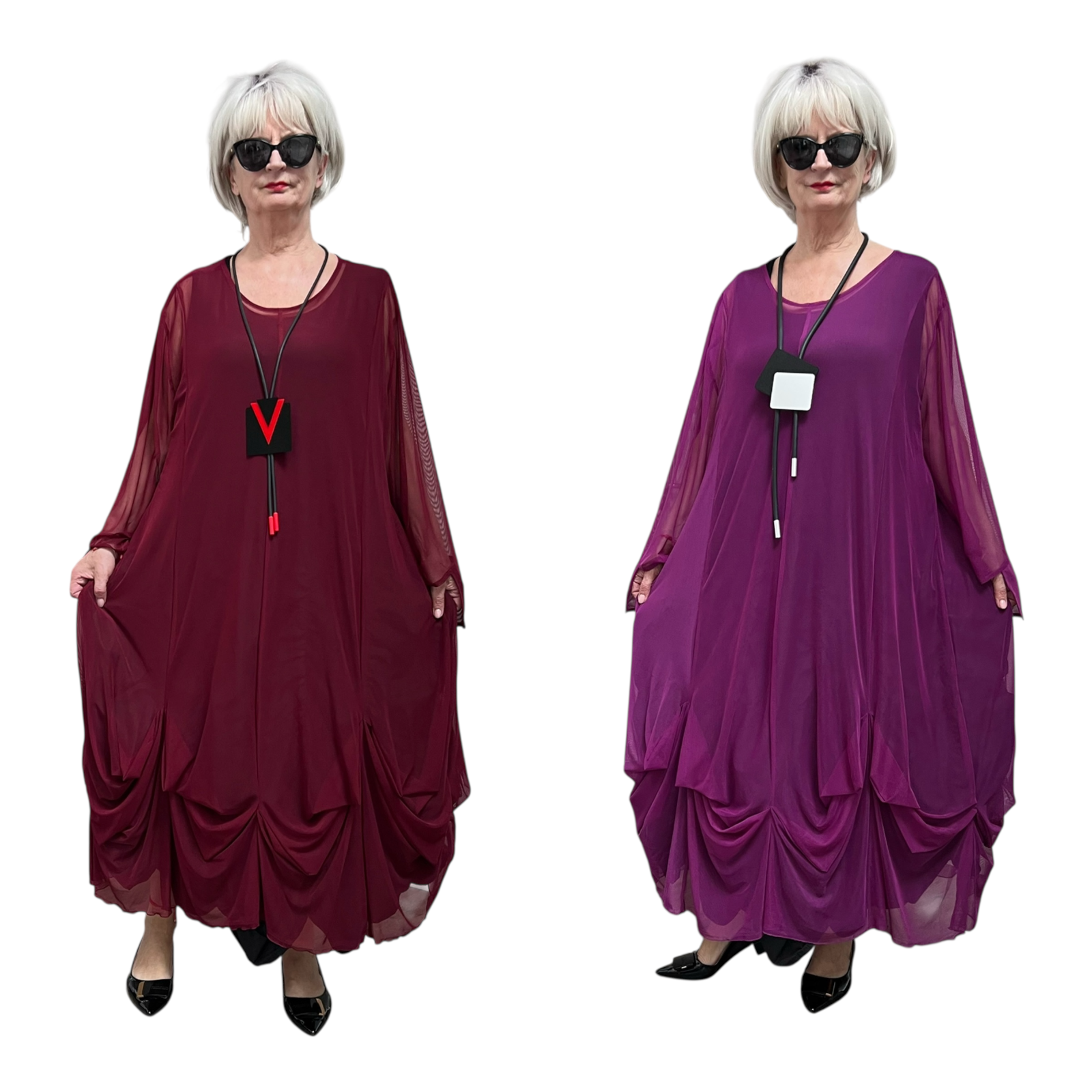 Moonshine A-lijn tule overjurk stretch/in meerdere kleuren
