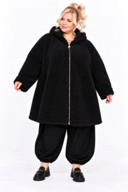 ITALIA MODA viscose zachte teddy jas/mantel/vest/blazer stretch /in meerdere kleuren