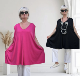 ITALIA MODA oversized viscose A-lijn tuniek/in meerdere kleuren