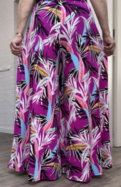 ITALY Mode jersey viscose  wijde broek apart /zeer rekbaar
