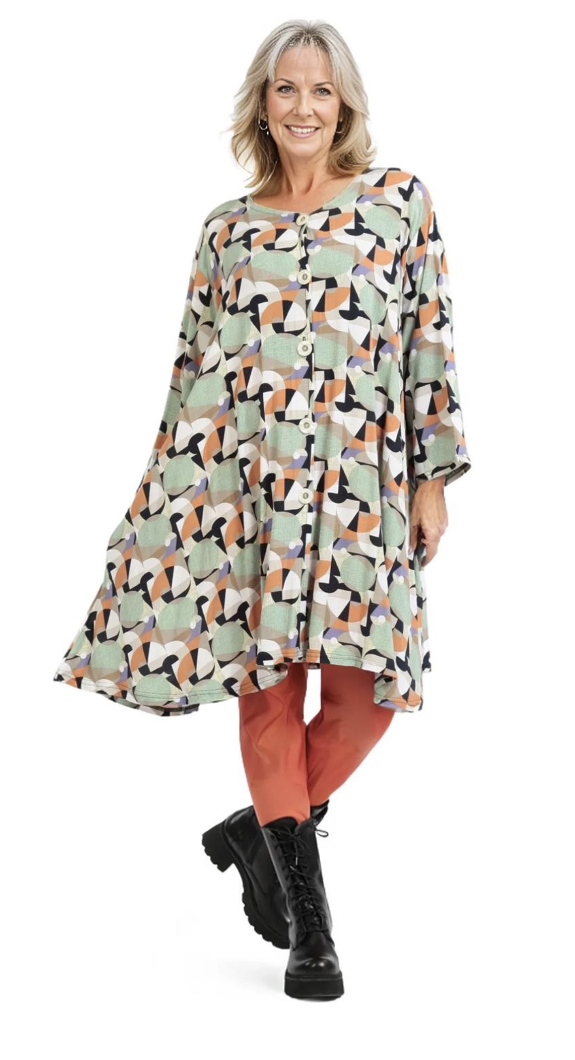 AKH viscose oversized A-lijn blouse/tuniek