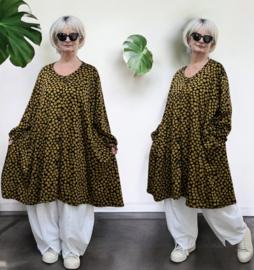 AKH  oversized viscose mix A-lijn blazer stretch