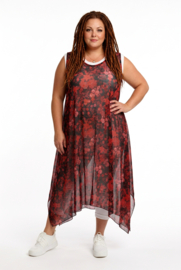 AKH oversized chique chiffon A-lijn  jurk/overjurk /tuniek apart