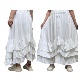 Moonshine katoen jersey rok wit