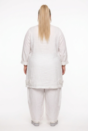 Ophilia linnen A-lijn blazer/geborduurd/ apart