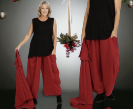 AKH oversized viscose broek stretch