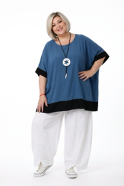 LaBass oversized viscose top/tuniek/niet doorschijnend /in meerdere kleuren