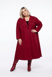 ITALIA MODA katoen mix A-lijn blazer/jas apart stretch