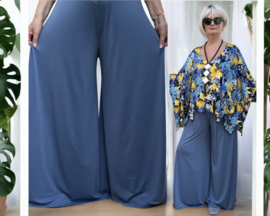 ITALY Mode jersey viscose  wijde broek apart /zeer rekbaar//in meerdere kleuren