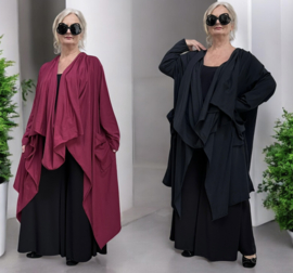 ITALIA  oversized katoen jersey tricot vest/blazer  stretch/in meerdere kleuren