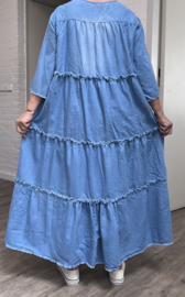 ITALIA MODA katoen jeans A-lijn jurk