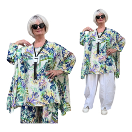 AKH viscose linnen look oversized A-lijn top