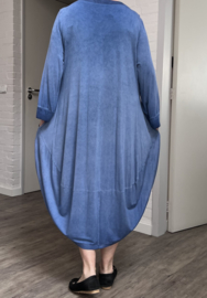 Zedd Plus viscose de modieuze kleuring A-lijn jurk stretch