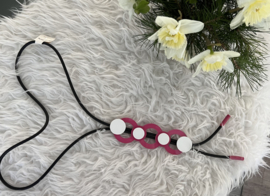 Paris Fashion design jewellery rubber collier