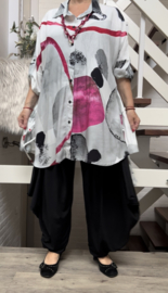 Zedd Plus viscose oversized top/tuniek/hemd/in meerdere kleuren