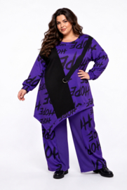 FUNKY DIVA  oversized viscose mix A-lijn tuniek stretch