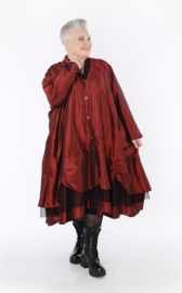 AKH oversized taft tussenjas met tule stof apart /gevoerd 