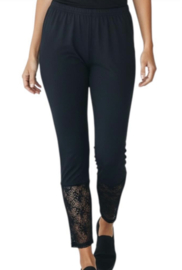 MB oversized katoen legging met KANT zwart