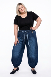 LIVANS katoen  jeans ballonbroek apart/stretch