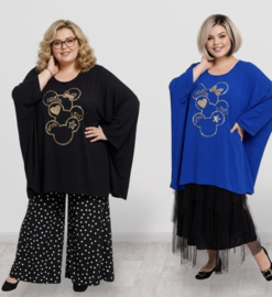 ITALIA MODA viscose tuniek/poncho /meerdere kleuren
