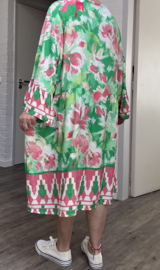 SISSI viscose  ibiza look A-lijn tuniek/jurk