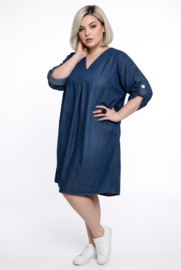 Vincenzo Allocca oversized jeans katoen A-lijn jurk/tuniek apart