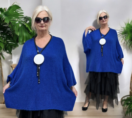 ITALIA oversized acryl mix gebreide top