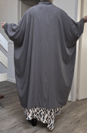 AKH oversized chique A-lijn blazer/vest met zakken apart