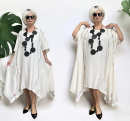 KEKOO design viscose A-lijn jurk