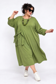ITALIA MODA katoen jurk met zakken /stretch/in meerdere kleuren