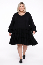 ITALIA Moda oversized viscose A-lijn jurk/tuniek stretch /in meerdere kleuren
