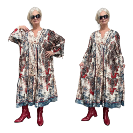Jean Marc Philippe viscose BOHO A-lijn jurk